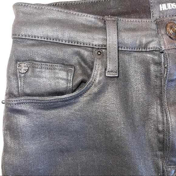 Hudson Jeans Robbie Mid-rise Pencil Mini Skirt With Raw Hem - Picture 3 of 16